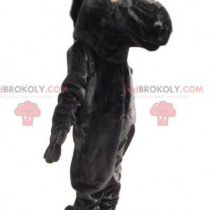 Mascotte zwart paard. Zwart paardenkostuum - Redbrokoly.com